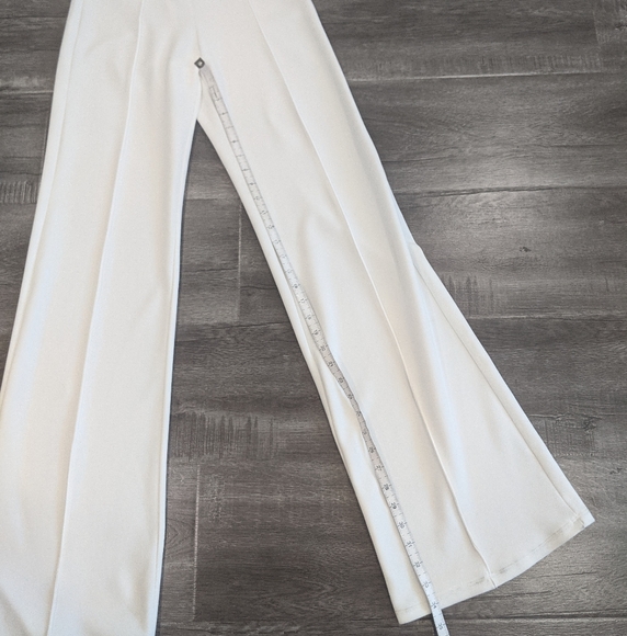 The KRIPT White Straight Leg Pants - Picture 9 of 14